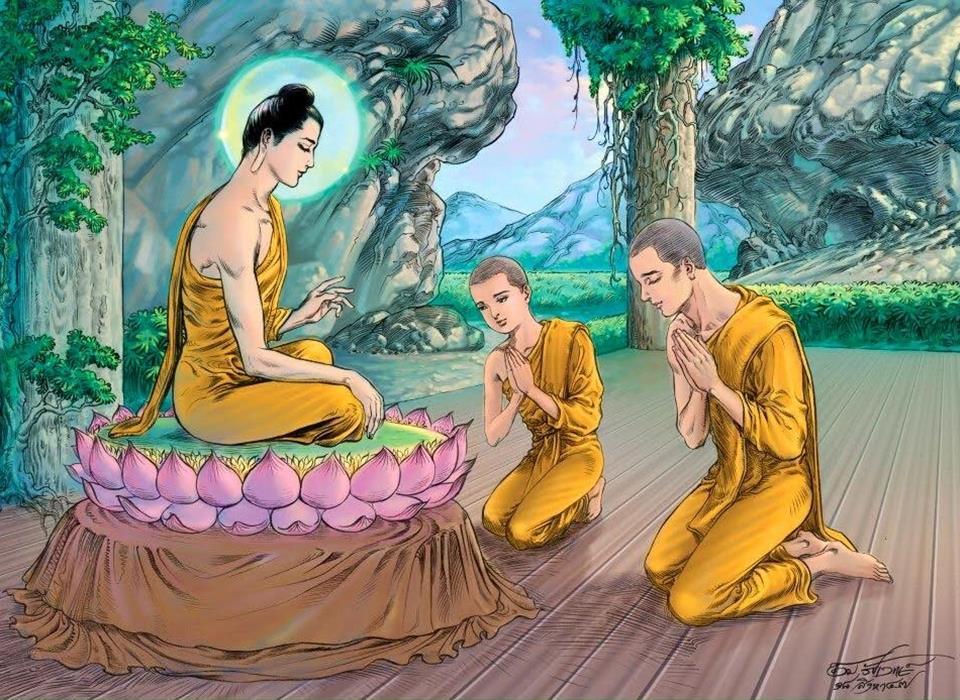 Đức Phật giao cho Xá Lợi Phất làm thầy tế độ cho hoàng nhi La Hầu La xuất gia làm vị Sa-di đầu tiên trong Giáo đoàn.