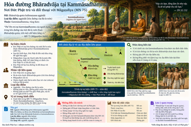 Hỏa đường Bhāradvāja tại Kammāsadhamma