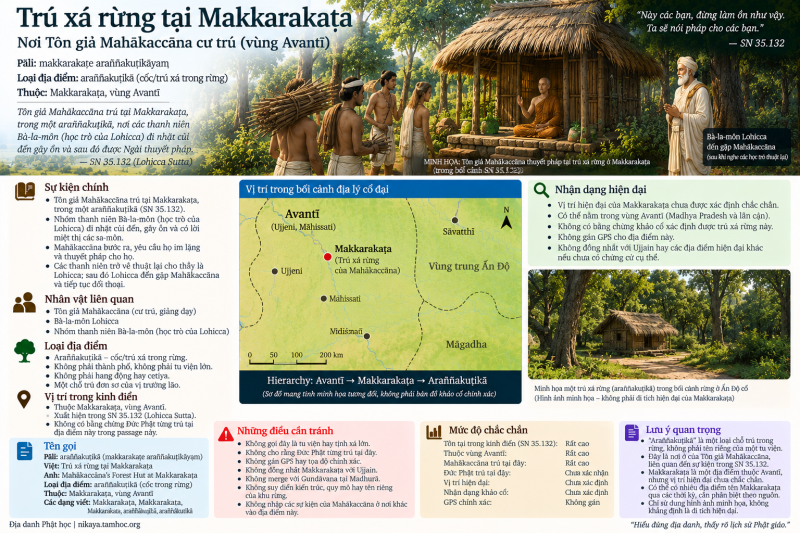 Trú xá rừng tại Makkarakaṭa