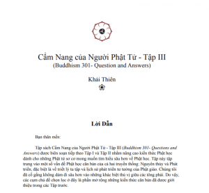 Cẩm Nang của Người Phật Tử - Questions and Answers) - Khải Thiên